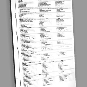 Crash Manager Form 1 - Front Impact: pads of 100 count