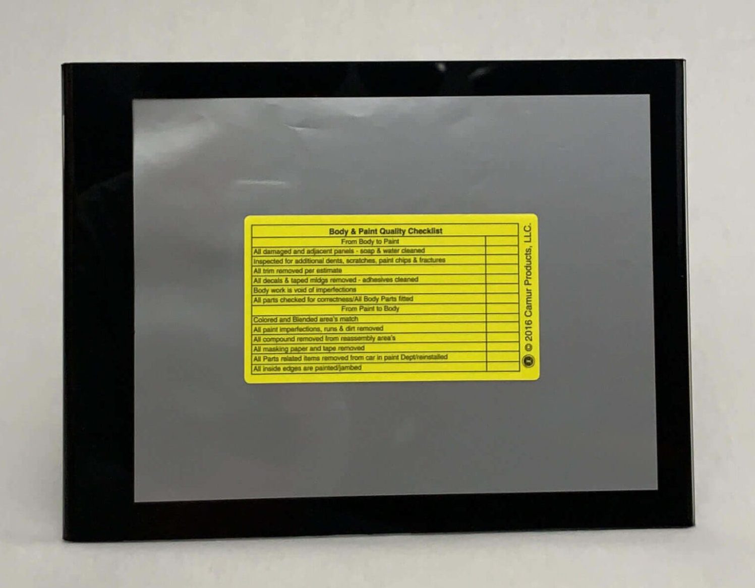 Body and Paint Quality Checklist Label (40 per set)