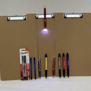 Clipboards with Lighted Pen