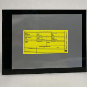 Completed Vehicle Checklist Label (40 per set)