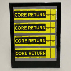 Core Return Label