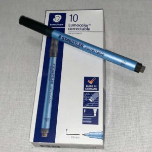 Lumocolor Black Correctable Marker