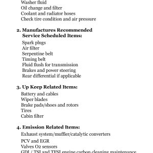 Maintenance index